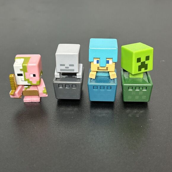 Minecraft Minifigures Lot Mixed Series Lot Of 4 Figures - Picture 2 of 5